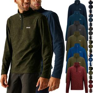 Regatta Mens Fleece Jacket Half Zip Symmetry Fleece Textured Marl Warm Outdoor Breathable Stretch Warm Outdoor Hiking Jumper M to 6XL