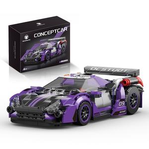 389PCS City Sports Racing Car Building Blocks Desktop Ornamens Conceptcar Model Assembly Small Particle Bricks Toys Ideal Gifts For Adult Kids, Building Block Sets, Bricker Build Sets