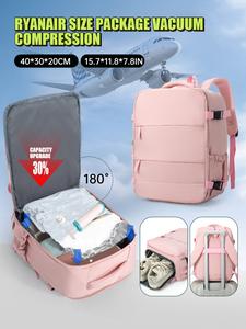 Vacuum Travel Compression Backpack Set, Large Capacity Lightweight Multi-Pocket Design, Handheld & Shoulder Strap, Ideal for Airplane, Carry On, Business, Vacation