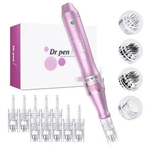 Authentic Dr. Pen Ultima M7 10 Pcs Needles Multi-function Facial Mesotherapy Micro Skin Wireless Electric Derma Beauty Device Comfort Acne Lightweight Moisturizing 10X12 Pin Handle Ultimate microneedling home kit