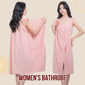 Women's long bath towel thickened super-absorbent quick-drying bathrobe can be worn sling bath skirt