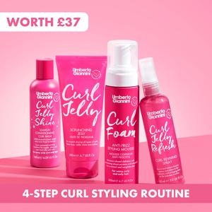 Curl Jelly Styling Hair Kits for all Curl Types - Curl Jelly Routines for All Types of Waves, Curls & Coils - Frizz-Free, Defined and Nourished Curls, Powered By Glycerin & Castor Oil - Vegan & Cruelty-Free Hair Care Sets