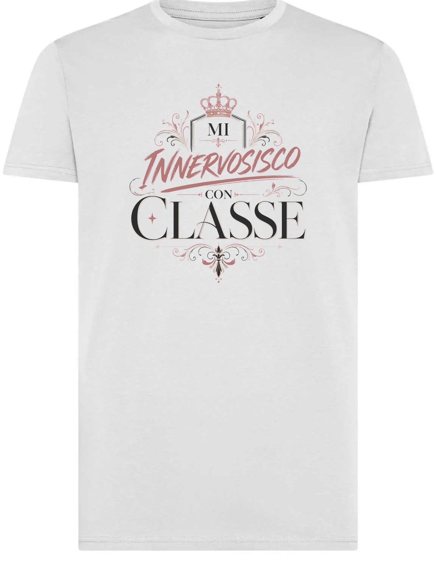 Mi Innervosisco con Classe – T-shirt Donna Bianca