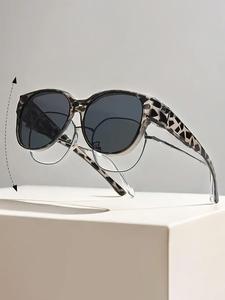 Women's Fashionable All-Match Tinted Lens Sunglasses, Trendy Casual Full Rim Sunglasses for Everyday Use, Fashion Accessories for Outdoor Activities, Trendy Styling Sunglasses