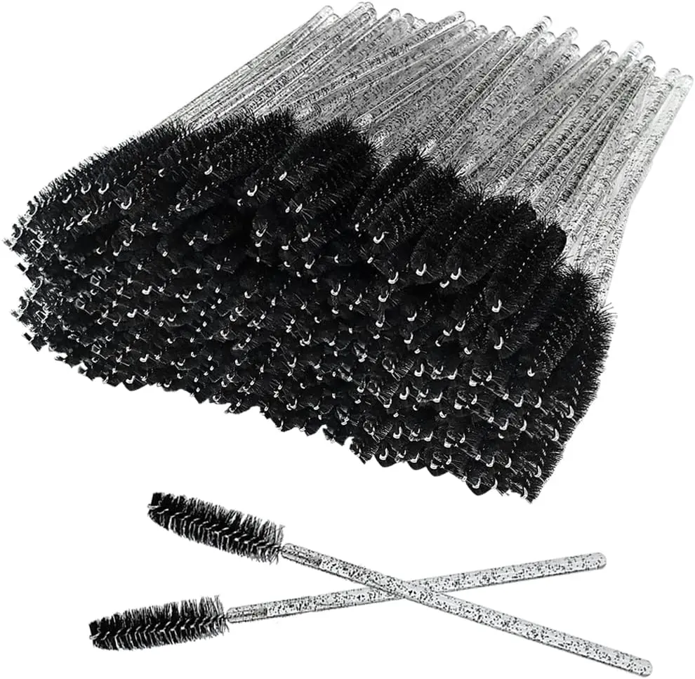 XPP Disposable Eyelash Brushes,100PCS Eye Brow Spoolie Castor Oil Brush Mascara Wands Cosmetic Makeup Tools