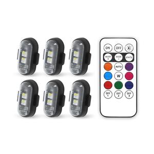 Colorful Car LED Light, Wireless Remote Control LED Strobe Light, Anti-collision Aircraft Light Warning Light, Multifunctional Car Decorative Light for Car Motorcycle Decor, Mother's Day Gift, Father's Day Gift