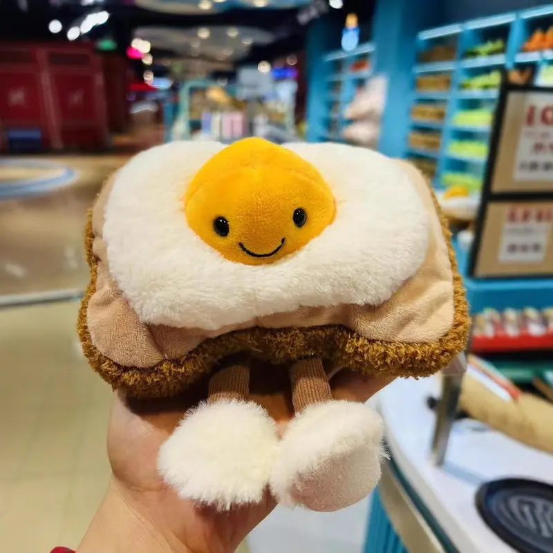 Jelly Cat 10cm Aiglin Taiwo Egg Toast Plush Doll Home Decoration Cute Cat And Dog Interactive Toys Holiday Gift