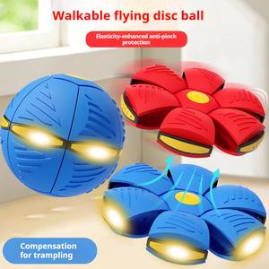 Kids Stomp Ball - Pop-Up UFO Transformable Bouncy Ball | Glowing Outdoor Bouncy Toy for Toddlers, Boys & Babies