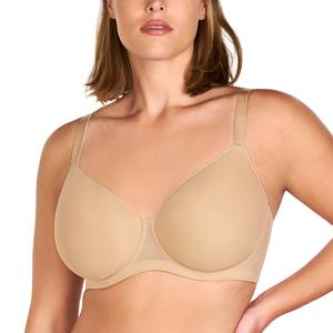 HSIA AirMesh Plus Size Full Coverage Mesh Lightly Padded Lined honeycomb-cup Adjustable Straps Underwire T-Shirt Bra
