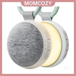 Momcozy Portable Sound Machine with Night Light, White Noise Sound Machine for Baby, 20 Soothing Sounds, Sound Therapy, Long-Lasting Power, Timer, Clips on Stroller, Baby Shower Gifts