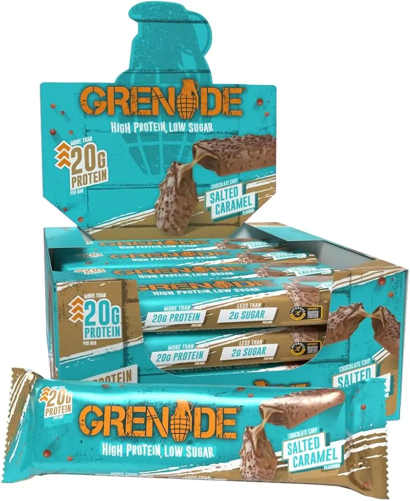 Grenade Protein Bar Wholesale Deals 12 Pack | Long Dated Grenade Bars at Cheaper Prices | Oreo, Salted Caramel, Peanut Nutter
