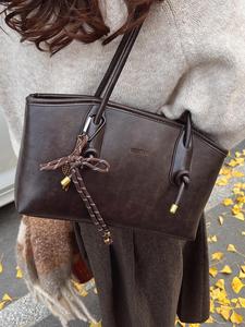 Women's Elegant Solid Color Handbag Shoulder Bag, Fashionable Large Capacity Casual Crossbody Purses for Daily Used, Casual Trendy Versatile High-quality Daily Commuting Bag