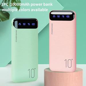 10000mAh Portable Power Bank, 1 Count Multipurpose Power Bank, Portable Charger for iPhone & Android Phone, Electronics Accessories, Battery Pack, Portable Rechargeable, Rechargeable Batteries