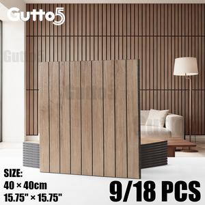 9/18 Piece Retro Luxury 3D Self-Adhesive Wall Panels, featuring luxurious 3D embossed stripes, DIY design, impact-resistant and easy to clean. Suitable for living room, bedroom, DIY ceilings - Retro style - Gutto5