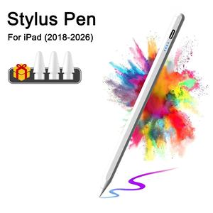 Stylus Pen Compatible with iPad (2018-2026), Fast Charge, Palm Rejection & Tilt Sensing, with 3pcs Replacement Tips, Suitable for iPad 7/8/9/10/11th Gen, mini 5/6/7th Gen, Air 3/4/5/6/7th Gen, Pro 3/4/5/6th Gen (11"/12.9")
