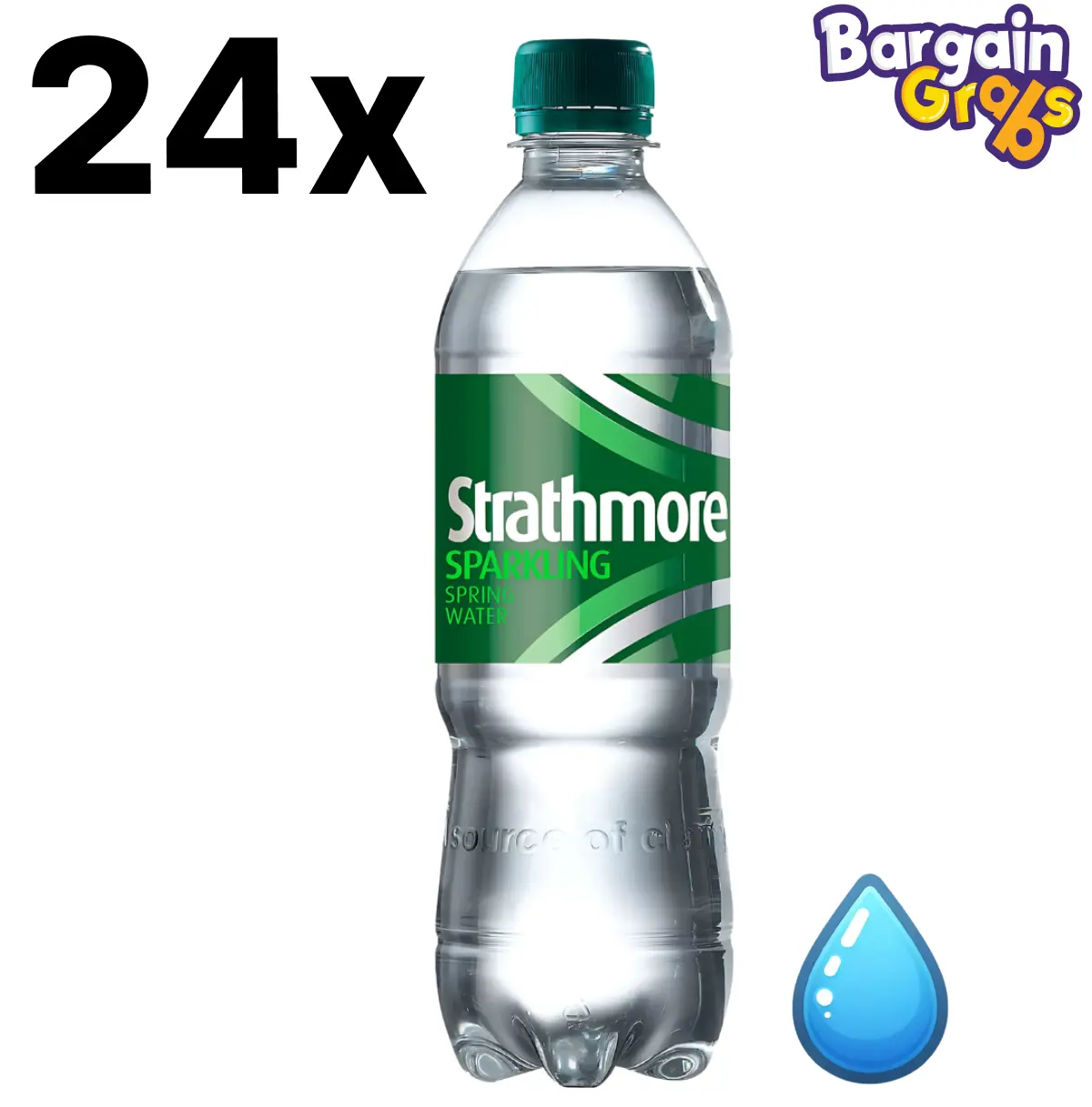 24 x 500ml Strathmore Sparkling Water – Pure, Refreshing & Effervescent Hydration (BBD: 30/06/2025) Beverage Natural