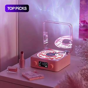 Wireless Speaker, White noise speaker, Multifunctional Desktop Speaker with USB Port & AUX Input, Speaker with Environment Light Adjustment Modes, Adjustable Ambient Light, Gifts