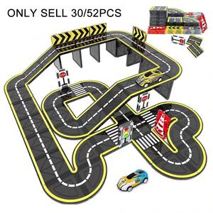 Magnetic Building Blocks Toy Set, Car Track Magnetic Tiles, Stem Educational Construction Toys, Ages 3-12, Random Colors, Birthday Gift