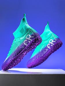 Men's High Top Football Shoes, Breathable Comfortable Sports Shoes, Professional Football Boots, Anti-slip Sports Shoes for Outdoor & Indoor Competitions, Soccer Cleats, Football Field Boots