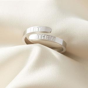 ‘Let Them’ Affirmation Ring adjustable