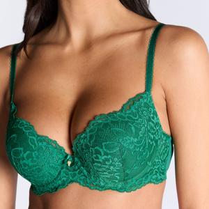 Boux Avenue Billie Balconette Bra Padded Floral Lace Feminine Push Up Sexy Lingerie