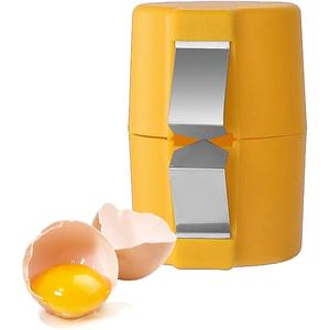 Egg Opener Tool, Portable Egg Shell Opener, Handheld Egg Cracker for Home, Dorm, Kitchen (Orange) Stainless Steel