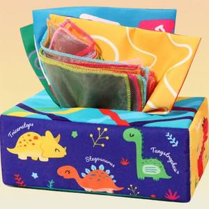 Tissue Box Sensory Toy, Multipurpose Crinkle Tissue Sensory Toy, Comfort Toy, Birthday Gift, Comfort Toy