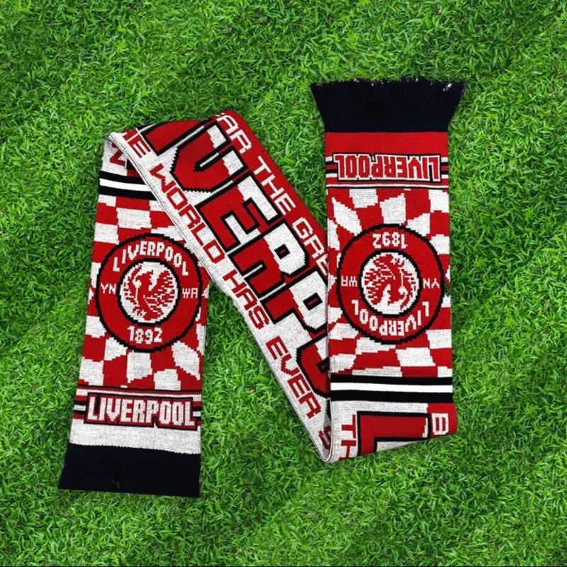 Liverpool retro football scarf