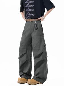 Men's Solid Flap Pocket Cargo Pants, Street Fashion Casual Multi-pocket Trousers for Daily Wear, Men's Bottoms for All Seasons, Women