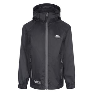 Trespass Qikpac X Waterproof Packaway Jacket Raincoat For Girls & Boys 2 Zip Pockets