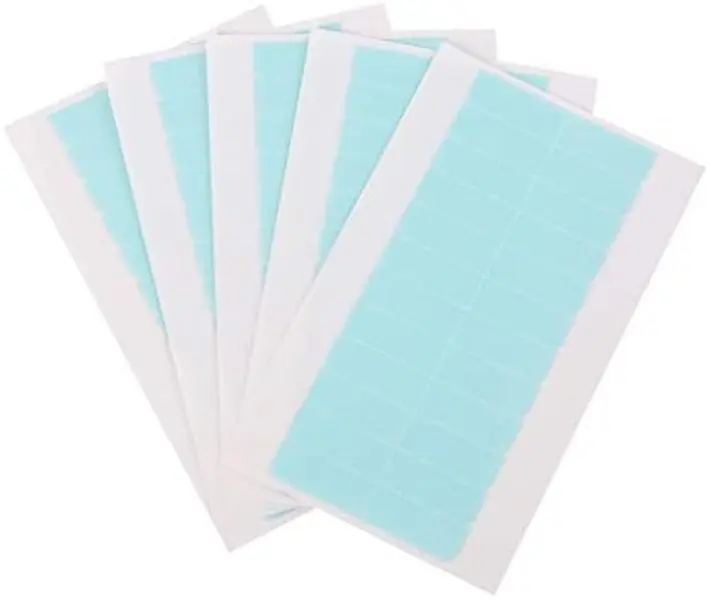 Hair Extension Tape Tabs,60 Pcs Double Sided Adhesive Human Hair Tape for Replacement, 4 x 0.8cm