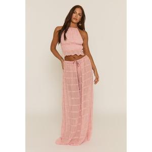 Mystery Womenswear Rebellious Fashion Shirred Halter Top and Maxi Skirt Co-ord Set