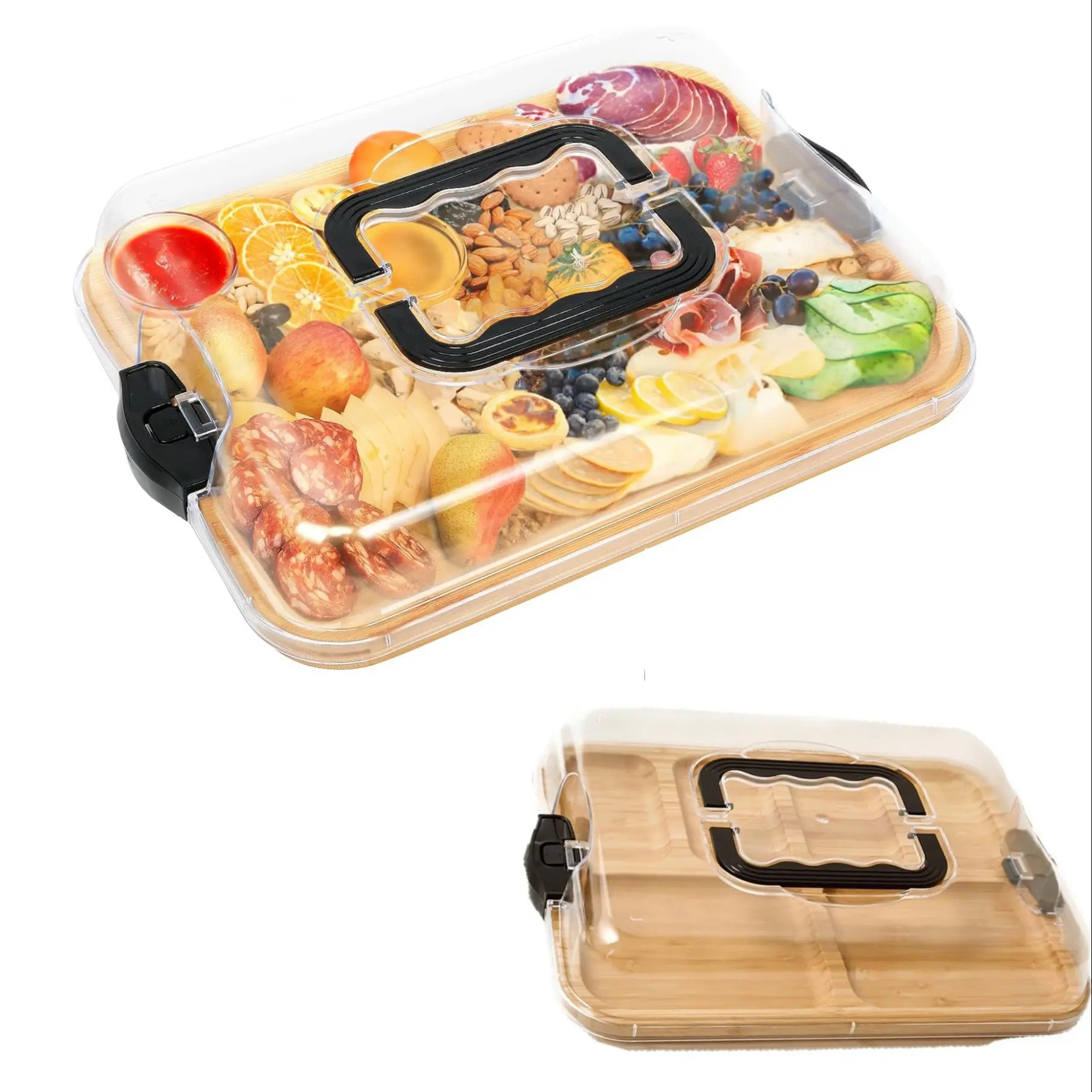 1 pc Cooked food board, Cooked food board with transparent cover ...