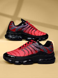 Men's Patchwork Lace Up Sneakers, Casual Comfortable Sports Outdoor Leisure Footwear, Male All-match Round Toe Shoes for Daily Wear