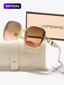 Unisex Simple Style Ombre Tinted Lens Modern Sunglasses, Trendy Casual Oversized Frame Sunglasses for Everyday Use, Fashion Accessories for Outdoor Activities, High Quality Sunglasses, Modern Frames Sunglasses