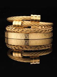 Fashionable Criss Cross Design Bangle for Women & Men, Couple Things, Stainless Steel Jewelry for Party, Daily Clothing Decor, Trendy All-match & Exquisite Jewelry for Birthday Gift, Trendy Stack Bangle