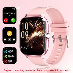 Multifunctional WirelessTouchscreen Smartwatch, 1 Count Fashionable Digital Watch with Weather Forecast & Music Control Function, Sports Smart Watch for Women & Men