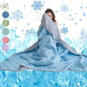 Ice Cream Cooling Blanket, Soft Lightweight Breathable Blanket, Air Conditioning Blanket, Comfortable Blanket for Home Office Travel