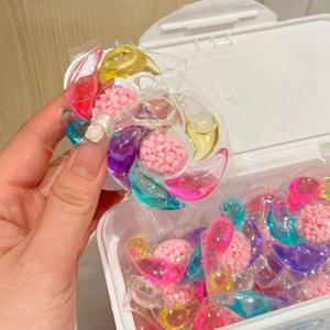 6 in 1 Laundry Stain Remover, 30/50/100/120pcs Scent Booster Fruit Scented, Strong Stain Removal, Color Protection, Laundry Clean Pods, Laundry Pods Laundry Gel, Clothes Fresh Fragrance, Laundry Capsules Laundry Detergent Pods