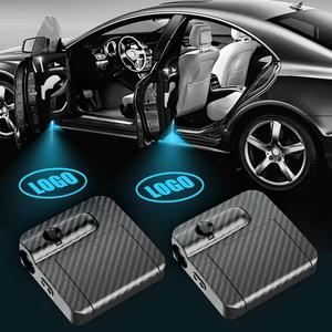 Car Door Welcome Light, LED Projector Car Door Welcome Light, Personalized Door Projection Light with Logo, Suitable for All Vehicles