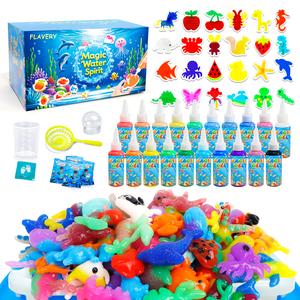 Flavery Magic Water Elf Toy Kit (24 Molds) – DIY Squishy Maker & Sensory Toys, Summer Water Pets, STEM Crafts, Birthday Gifts & Party Favors for Kids Ages 3+