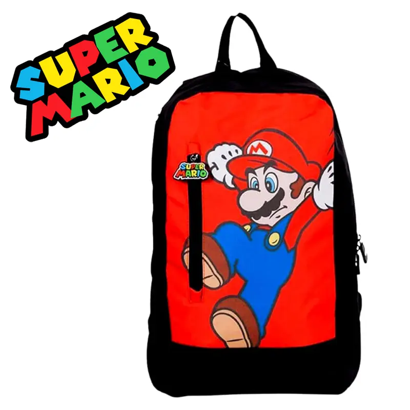 Kids Boys Nintendo Super Mario Large Backpack Rucksack 40cm - Perfect for School and Travel