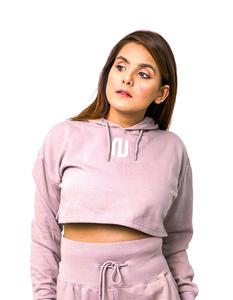 NOROZE Women’s Activewear Crop Hoodie – Ladies Comfortable Gym Sportswear Cropped Top – Casual Workout Hoodie – UK Sizes 8–16