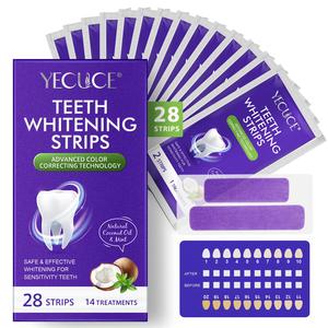 Teeth Brightening Strips, 28pcs/box, Advanced 9D Brightening Technology, Oral Care Products for Daily Use, Stain Removal Dental Care Kit for Adults