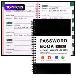 Password Book with Alphabetical Pages, A5 Password Logbook, Website Password Keeper, Logbook for Secure Data Management, Untitled for Security, Planner Notebook, Spiral Bound Planner, Stay Organized #TOP PICKS