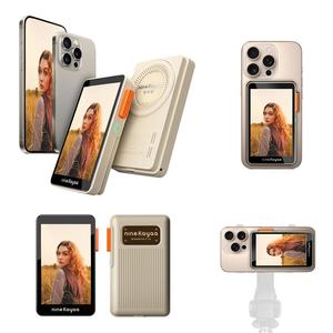 NINIEKAYAA XQ07 Handheld/XQ08 Magnetic Phone Rear Selfie Screen, Travel Selfie Same Screen Vlog Shooting Phone Display Screen Self Media Device Smartphone Camera Accessories