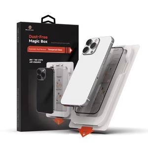 Magic Box Screen Protector Kit for iPhone, 9H Tempered Glass with Auto-Alignment Technology, Dust-Free Installation, Anti-Scratch, Case Friendly. (Iphone 17)