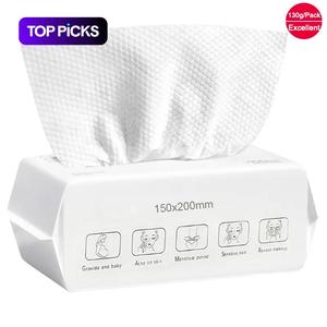1/2/4/10 Packs Disposable Face Towels, Soft Cotton Facial Dry Wipes, Multi-Purpose for Skincare, Makeup Removal & Cleansing