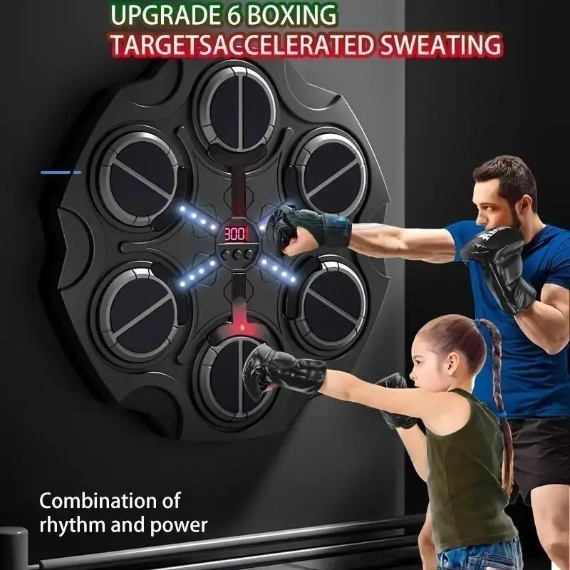 Smart Music Boxing Machine, Scoreboard Electronic Body Boxing Trainer, Fitness Boxing Machine, Indoor Fitness Equipment, Chrismats Gifts
