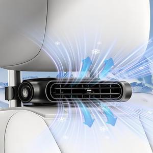 Portable Car Seat Cooler, Adjustable Car Fan with 3 Speed Wind Speed, for Cars, SUV, RV, Boat, Equipped with 3000mAh Battery, Rechargeable Fan, Low Noise Fan, Compact Clip Fan for Backseat Convenience